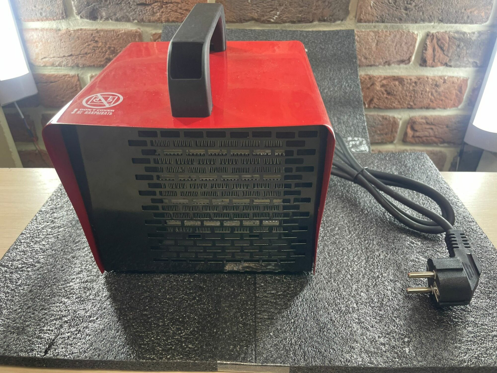 Тепловая пушка керамическая SHCL-2000, квадратная, 230В, 125м3/ч, 1/2кВт, MTX, 96402