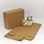 Коробка 32х26х12 см (Коричневый, Крафт)