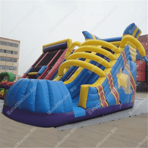 Надувная горка "Ботинок" 9*5*6 м