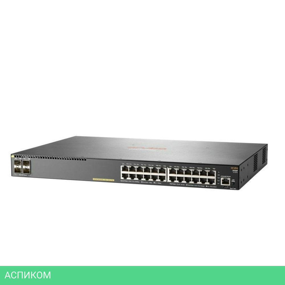 Коммутатор HP Aruba 2930F 24G PoE+ 4SFP Swch OK (JL261A)