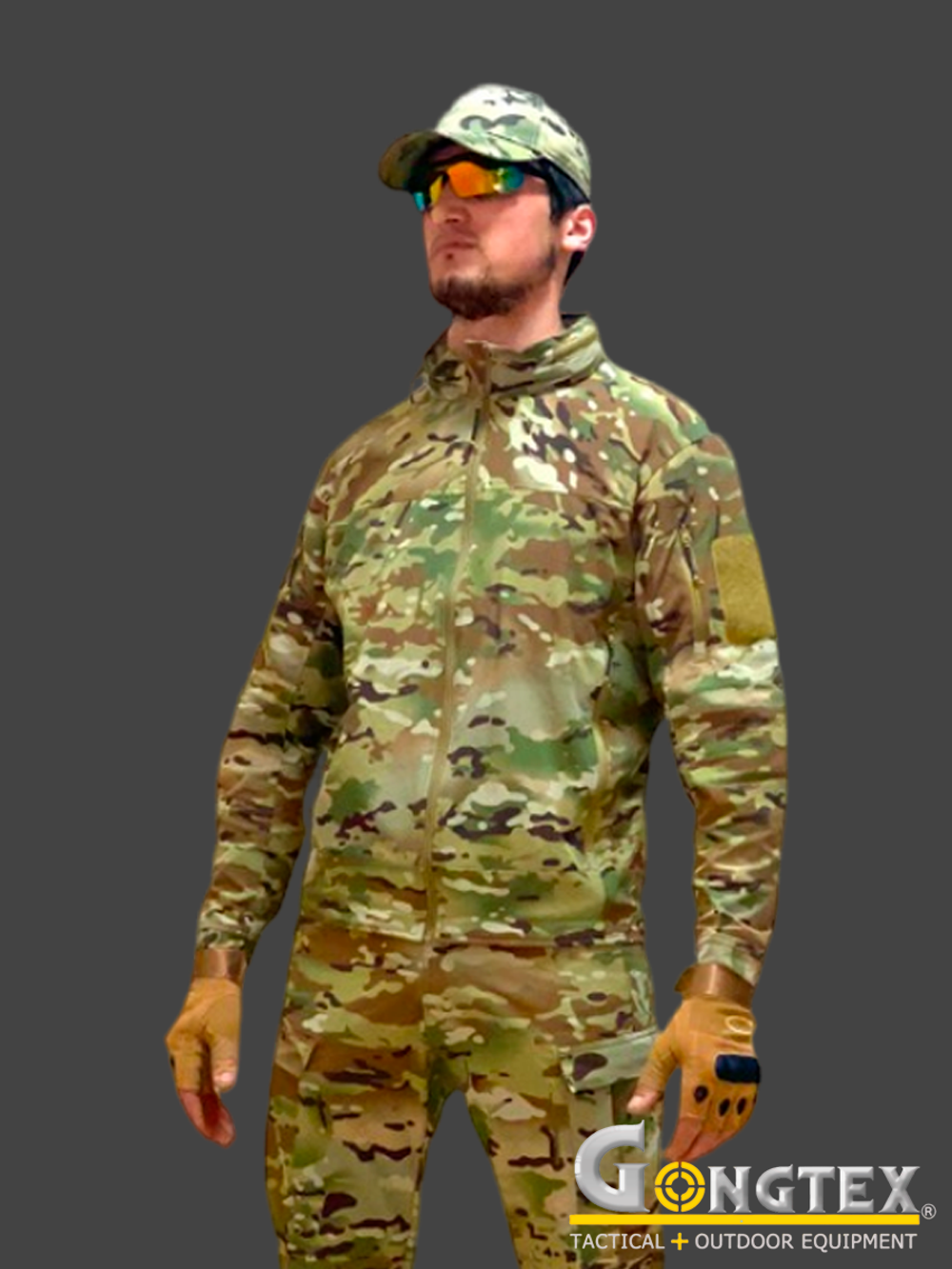 Куртка SoftShell Gongtex Outdoor Tactical Suit (без флиса). Мультикам