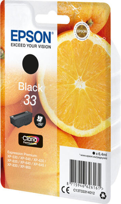 Картридж струйный Подлинный Черный Epson Oranges C13T33314022 1 шт
