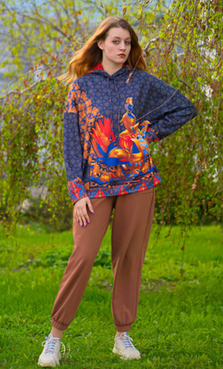 Худи «Дама с кавалером» (серия "Русский лубок")