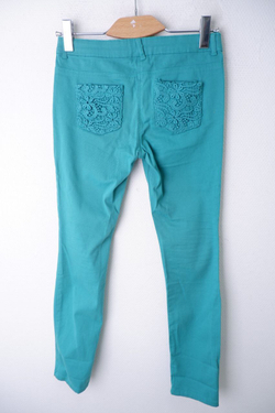 Брюки DeFacto бирюзовые на 13-14 лет