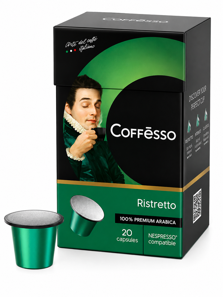 Кофе в капсулах Nespresso Coffesso Ristretto 20 шт x 4 уп