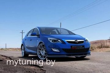 Сплитер переднего бампера Opel Astra J
