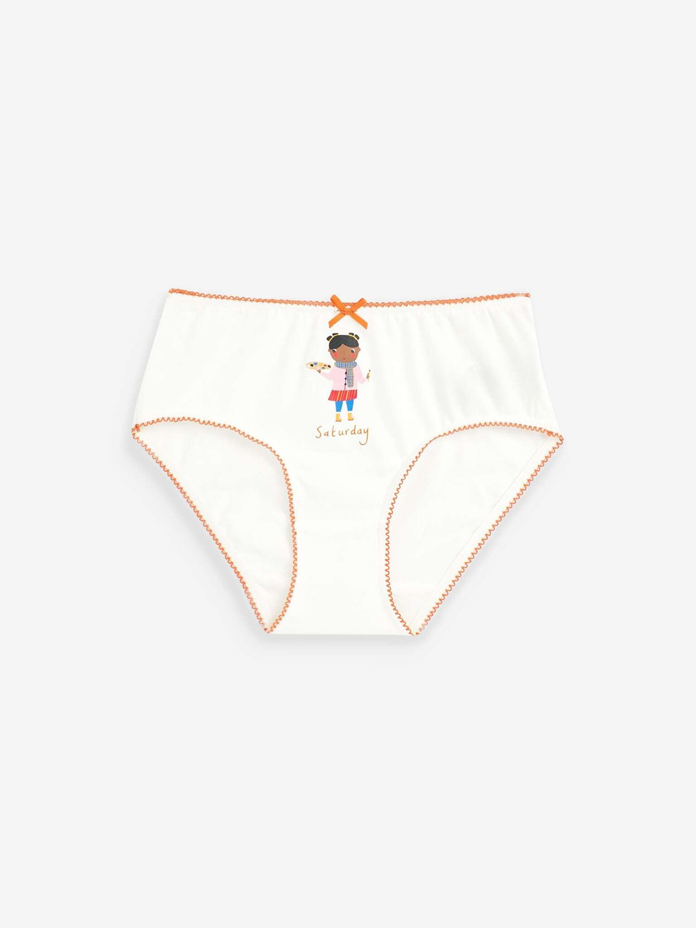 Трусы для девочки Next 166-037, 7 шт., Белый