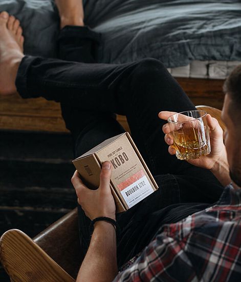 Bourbon 1792, свеча Woodblock, Kobo Candles