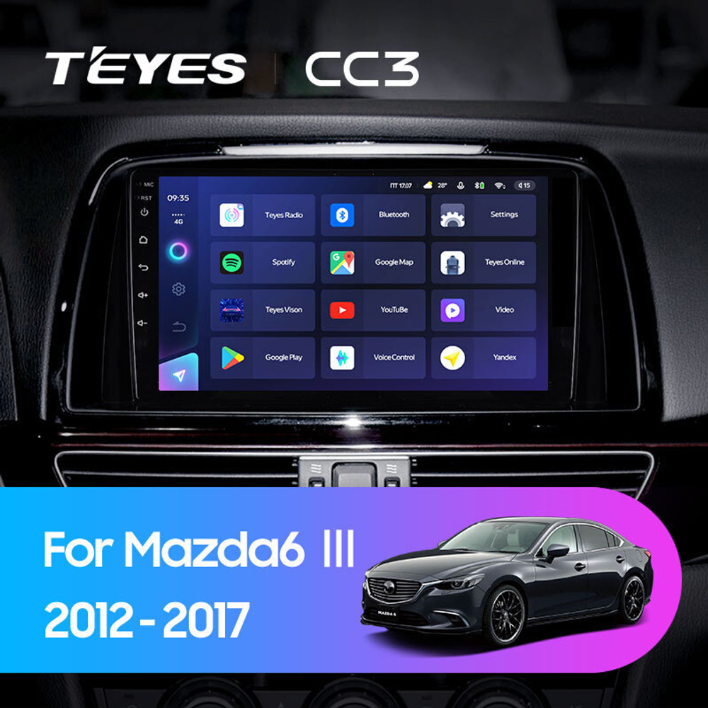 Teyes CC3 9" для Mazda 6 III 2012-2017