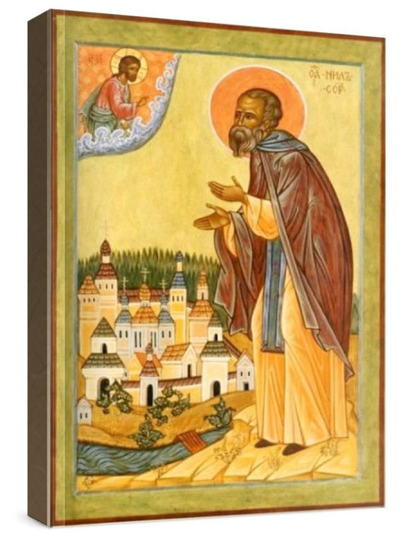 Нил Сорский (рукописная икона)