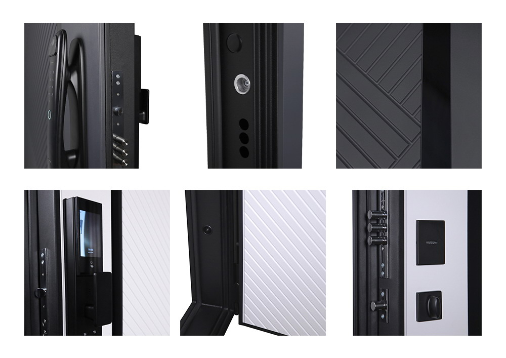 Стальная дверь "Гавана" (биометрический замок). Заказная модель.