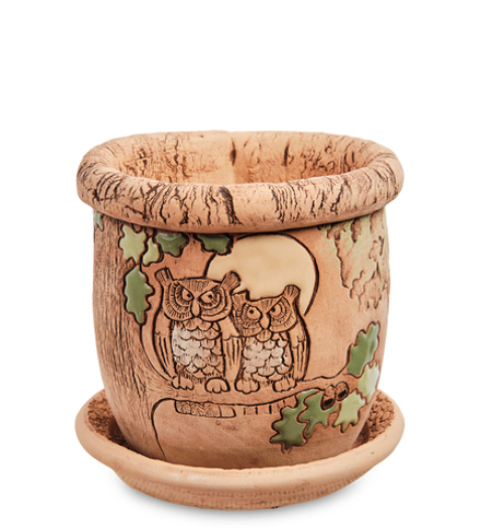 ZLC-161-S Горшок цветочный «Совы» D-12