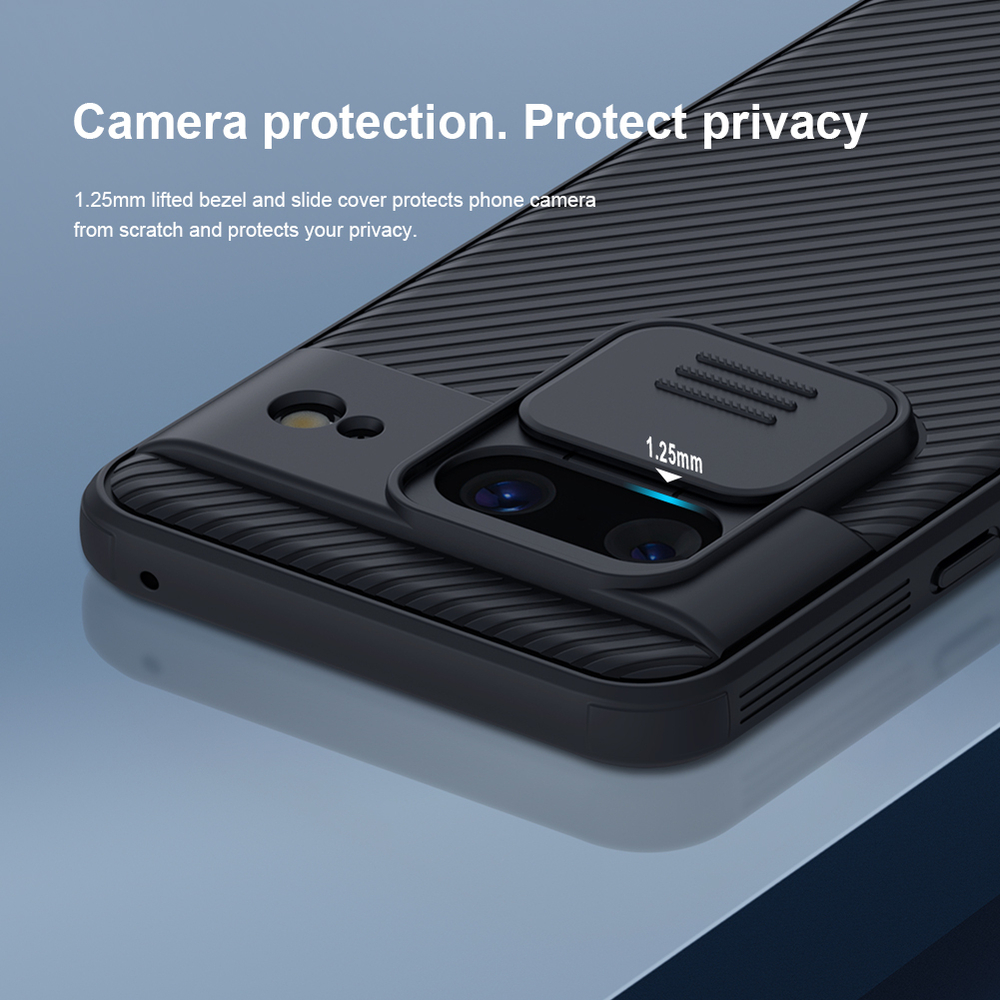 Чехол усиленный с защитной шторкой для камеры от Nillkin на Google Pixel 8, серия CamShield Pro Case