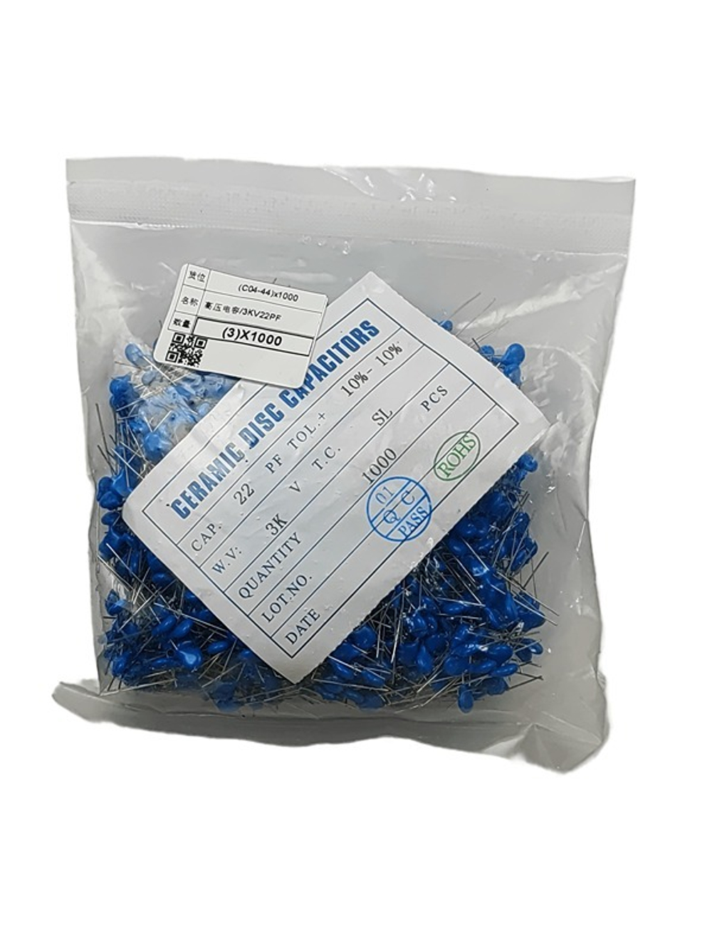 Конденсатор 3KV-22PF