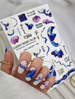 Lucky Rose Слайдеры наклейки для ногтей Foil 194