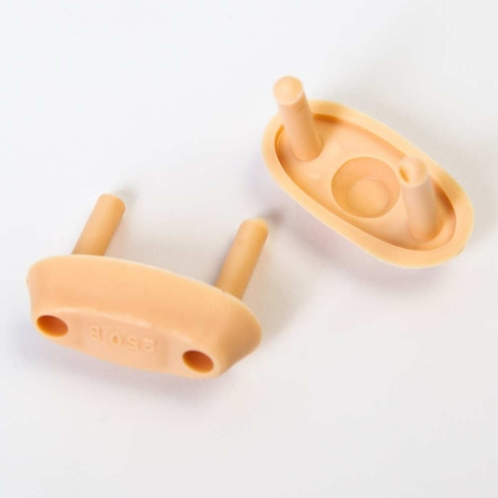 4050380 Заглушка для электрических розеток (комплект 6 шт), цвет бежевый