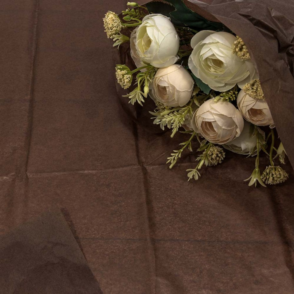 Бумага В листах 10 шт "Тишью" 50 х 66 см (Коричневый)