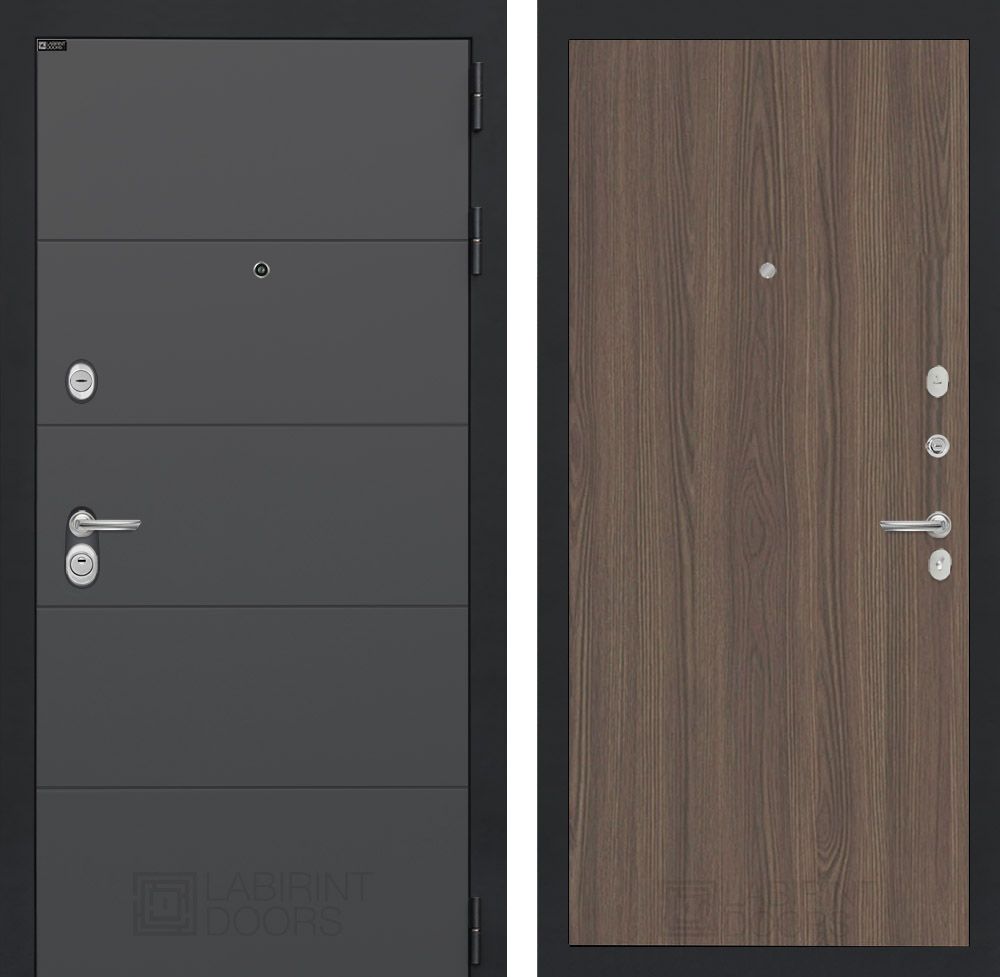 Входная дверь Лабиринт АРТ - 05 Ясень Темный
