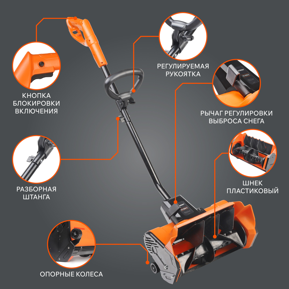 Снегоуборщик электрический PATRIOT PS 1600 E