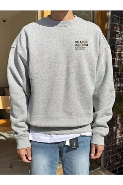 Общие бренды Чарли Лучано Толстовка с толстовкой из 3 нитей