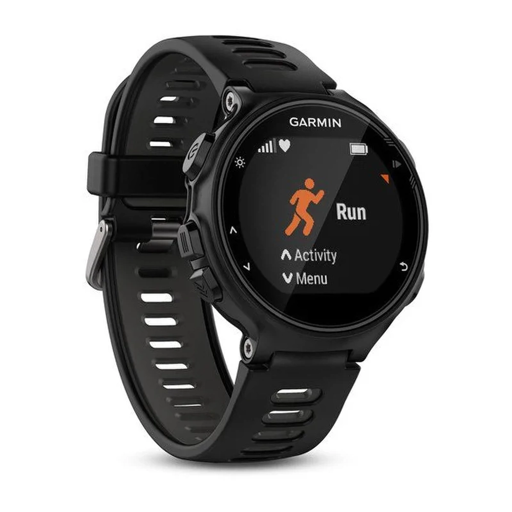 Мультиспортивные часы Garmin Forerunner 735XT, HRM-Tri-Swim, черно-серые, 010-01614-09