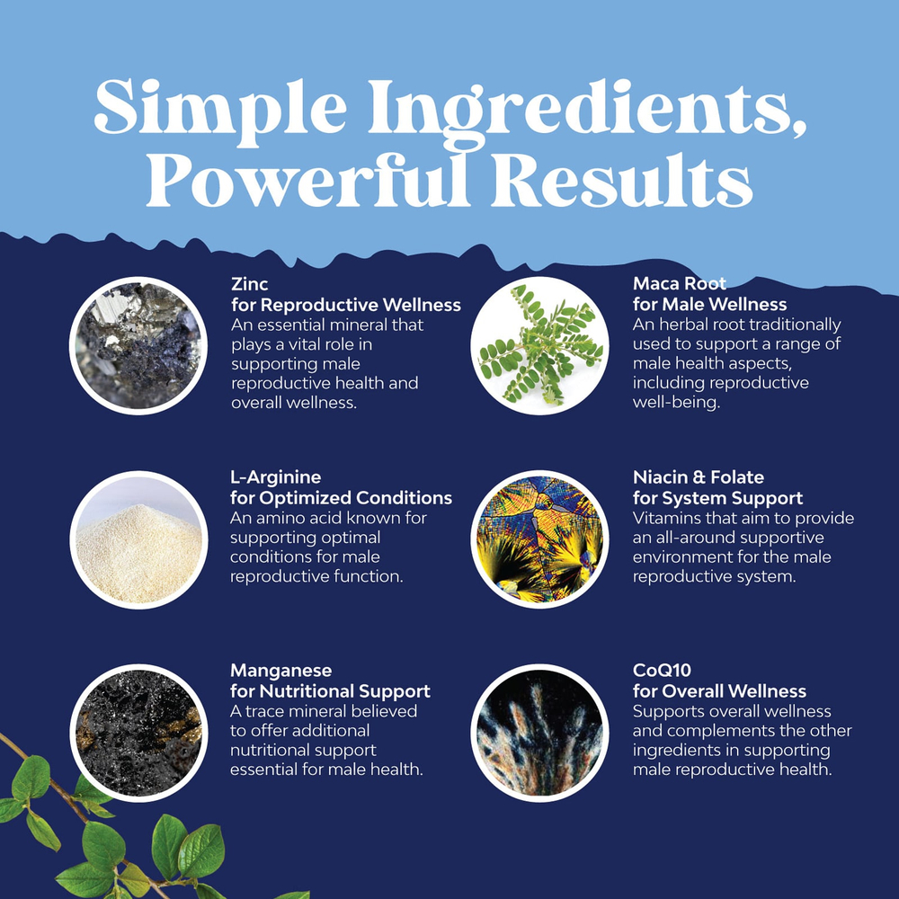 Nature's Craft, Men Support, средство для улучшения фертильности, 90 капсул