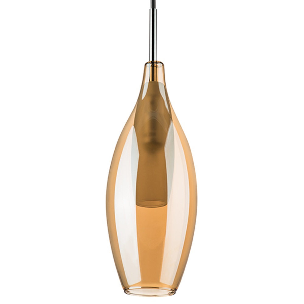 803523 Бра PENTOLA 1х25W G9 ХРОМ/ЯНТАРЬ