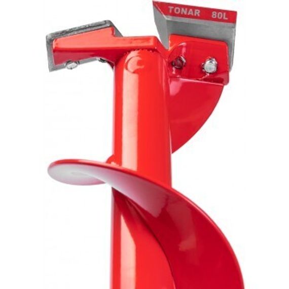 Ледобур ЛР-080 Спорт левое вращение, цельнотянутый шнек (LS-80LD-1) Тонар