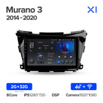 Teyes X1 10.2" для Nissan Murano 2014-2020