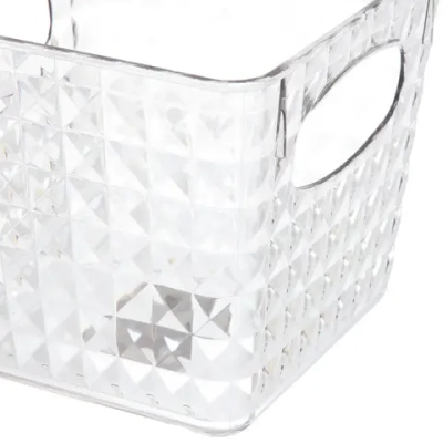 Корзина - органайзер для хранения «СКРЭДДИ», прозрачная, 15.3*15.3*13.5см (пластик АВС)