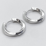 Ювелирные швензы с родиевым покрытием, размер 20*3,3 мм, цена за пару