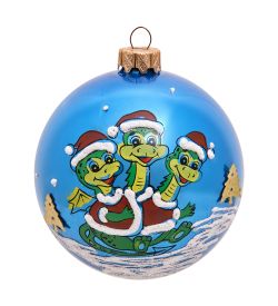 Элита НФШ-1473/1 Ел.украшение Шар «Змей-Горыныч» 85 мм