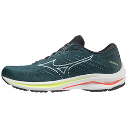 Кроссовки бег. муж. MIZUNO Wave Rider 25, J1GC210301,р.UK10(рос.43,5),иск. кожа, текстиль, темно-зел
