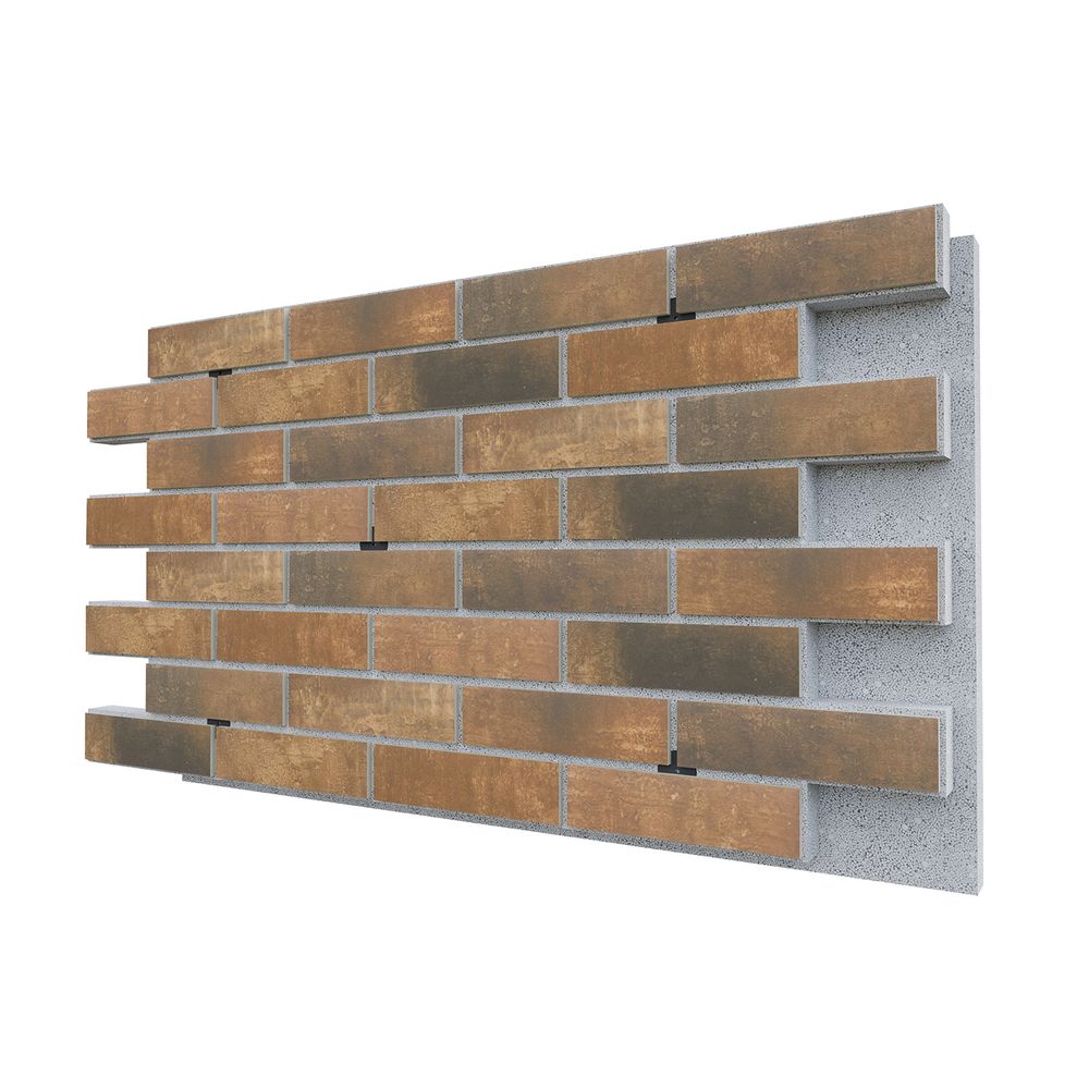 Негорючая термопанель ППС PRO BestPoint Loft Brick Chili 0,612 м², 1020x600 мм