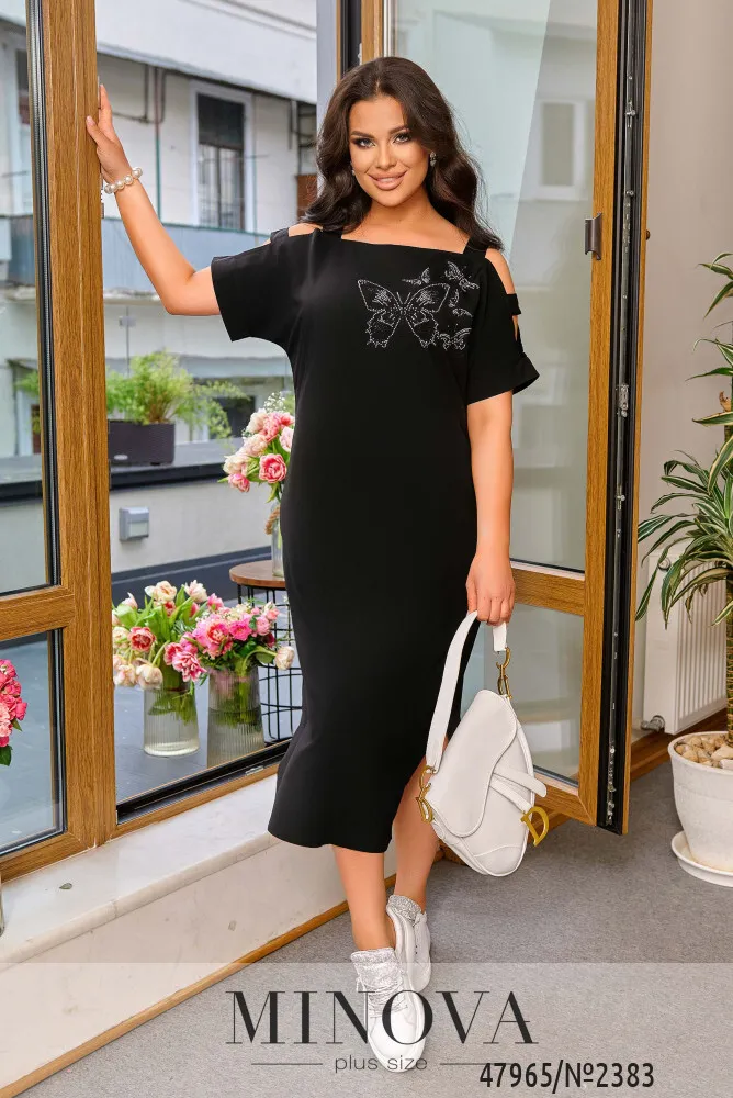 Платье 2383-чорний Minova