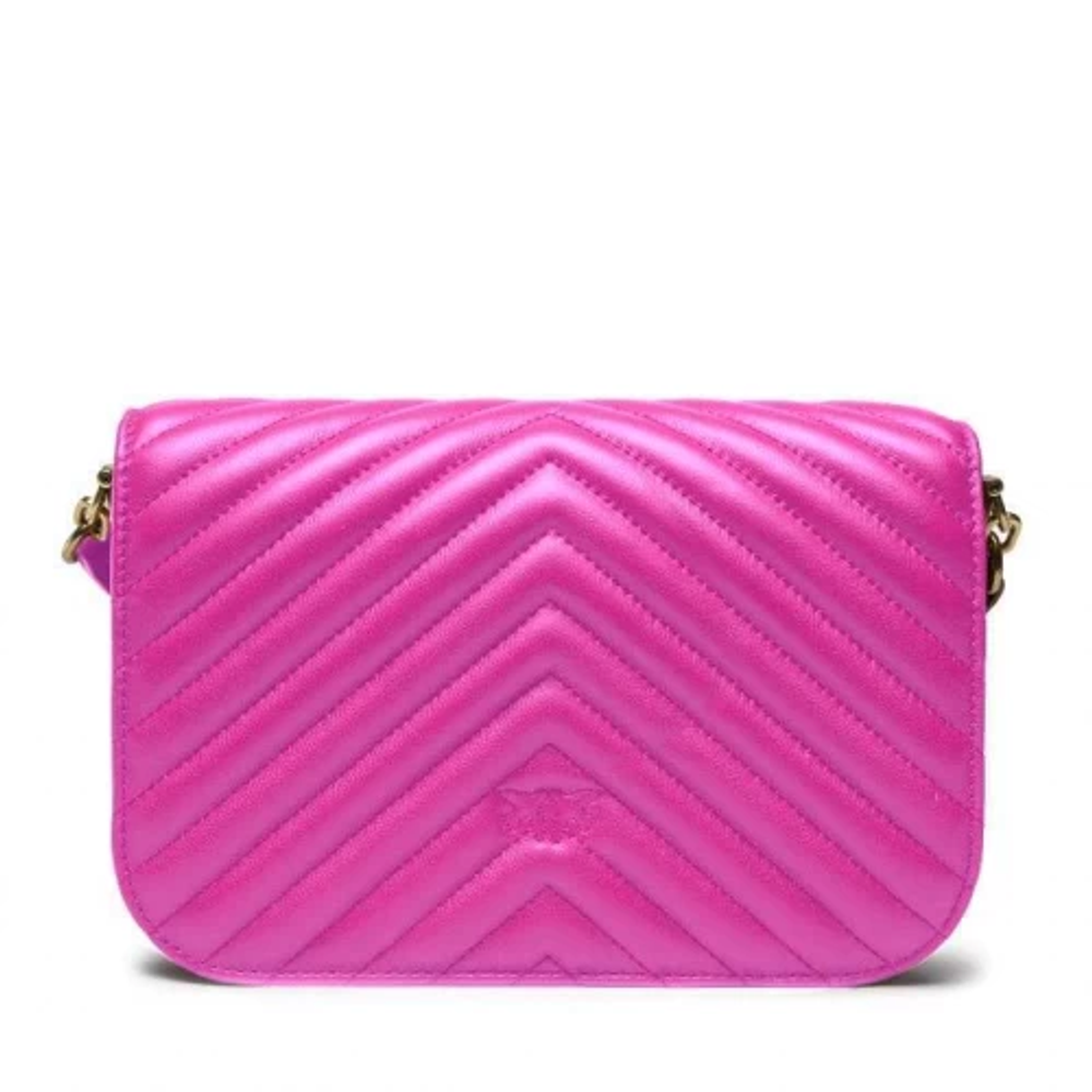 MINI LOVE BAG BELL CHEVRON - fuchsia