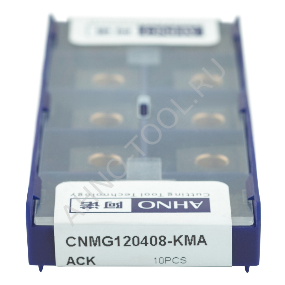 Пластина твердосплавная ISO CNMG120408-KMA ACK10E AHNO по чугуну, чистовая