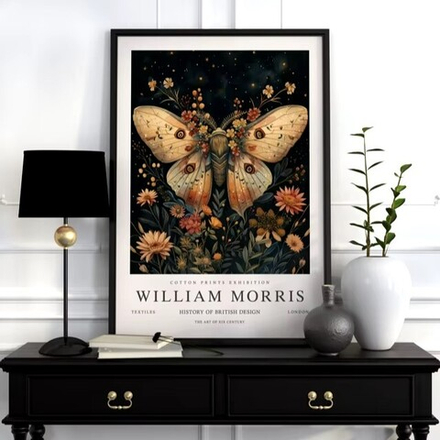 Постер "Бабочка" William Morris (Уильям Моррис), 30x40 см