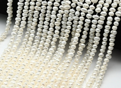 18502 Жемчуг "Овал" 4-5мм 34см