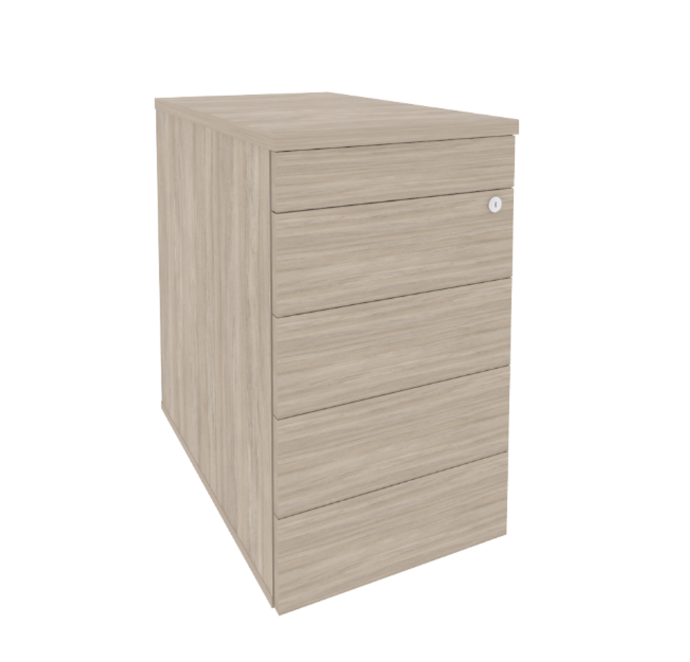 Тумба приставная 4 ящика TIP-ON Onix Direct