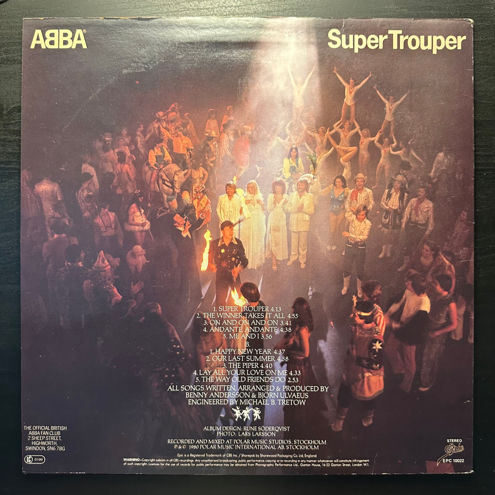 ABBA - Super Trouper (Англия 1980г.)