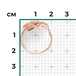 Кольцо «Ветвь» из красного золота