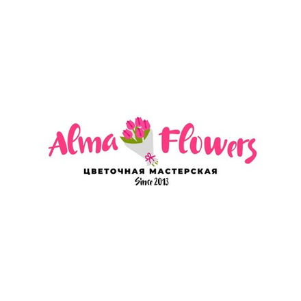 Авторская открытка "Almaflowers.kz"