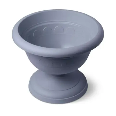 Вазон низкий Колывань 2л д22см серый (комплект 18 шт)