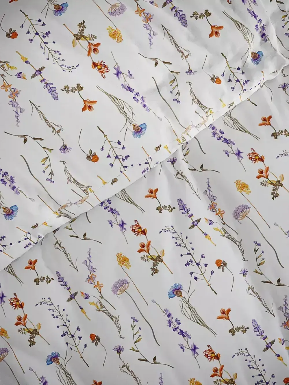 Наволочка комплект 2шт Полисатин Мечта "Flora" 40x60 см на молнии