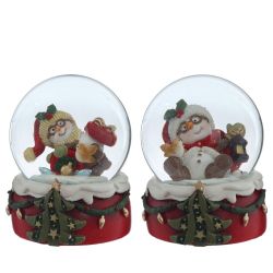 GAEM Фигурка декоративная "Снеговик" в стекл шаре, D 6.5 см, L6,5 W7 H8 см, 2в.