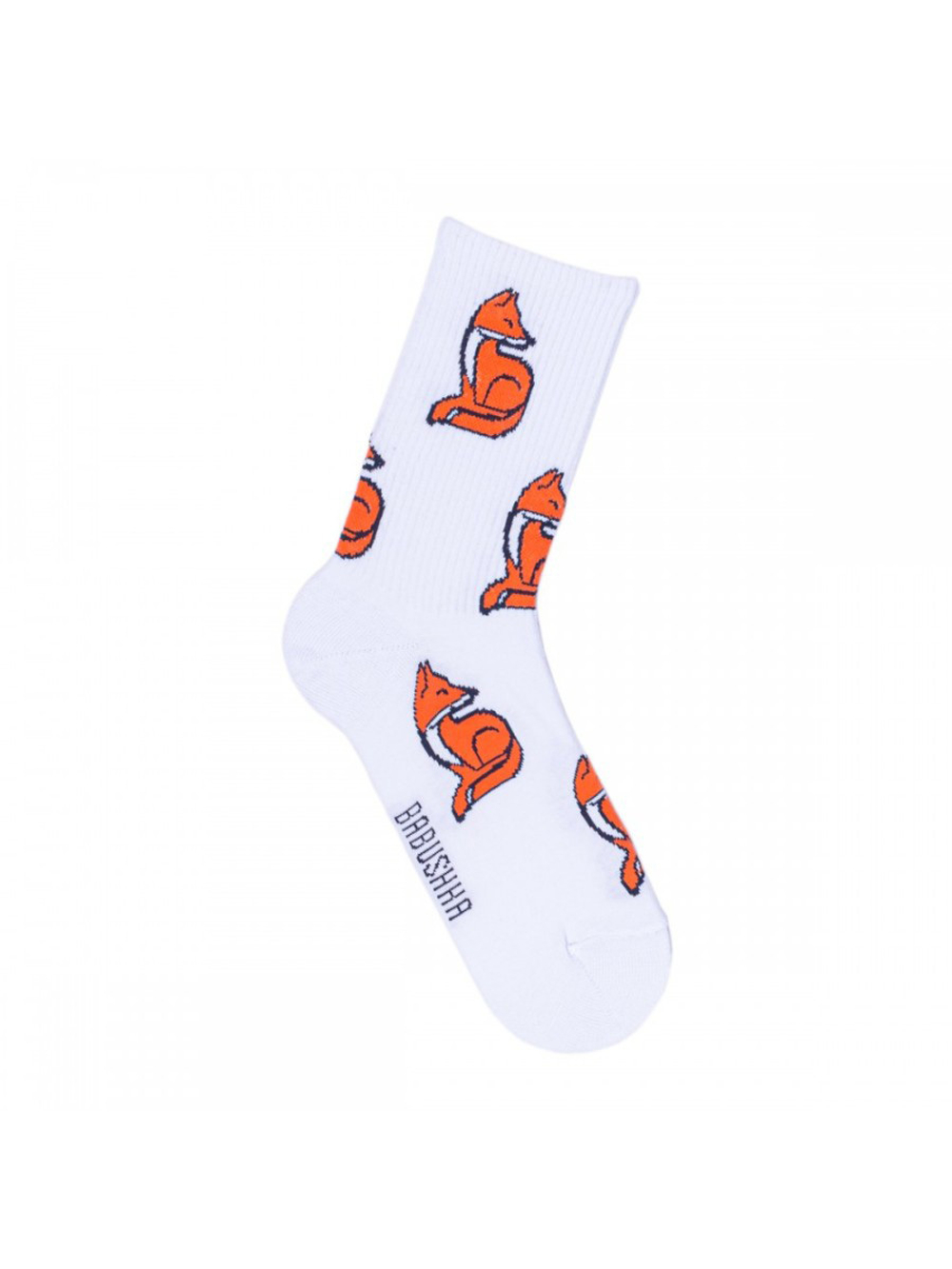 Носки медицинские мужские Babushka, "Лисички", белый, 41-45