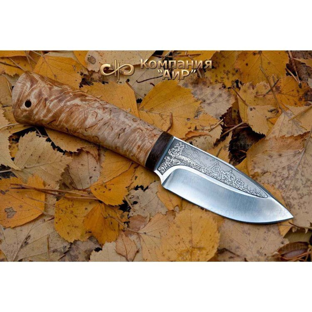 Нож АиР Добрый (карельская береза, 95х18)