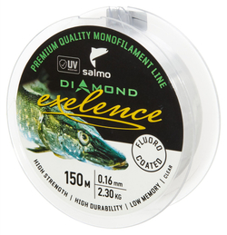Леска монофильная Salmo Diamond EXELENCE FLUORO COATED Clear 150/016