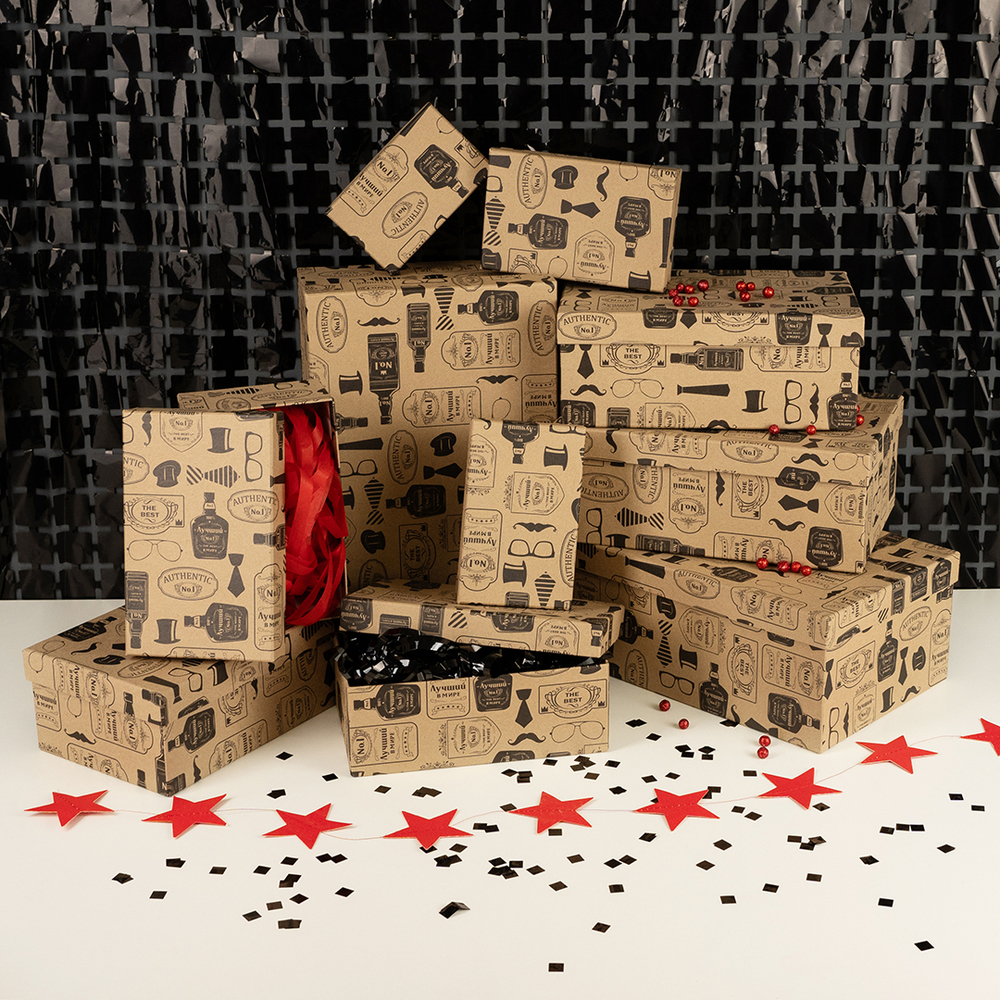 Набор коробок, Крафт, Лучшему Мужчине!